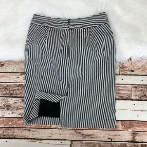 Banana Republic Striped Pencil Skirt Size 0 Cotton - Picture 5 of 5